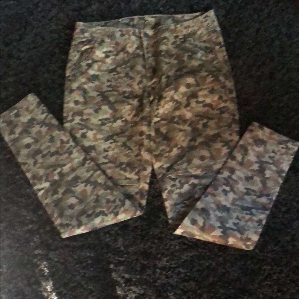 Jr.Camo skinny leg pants